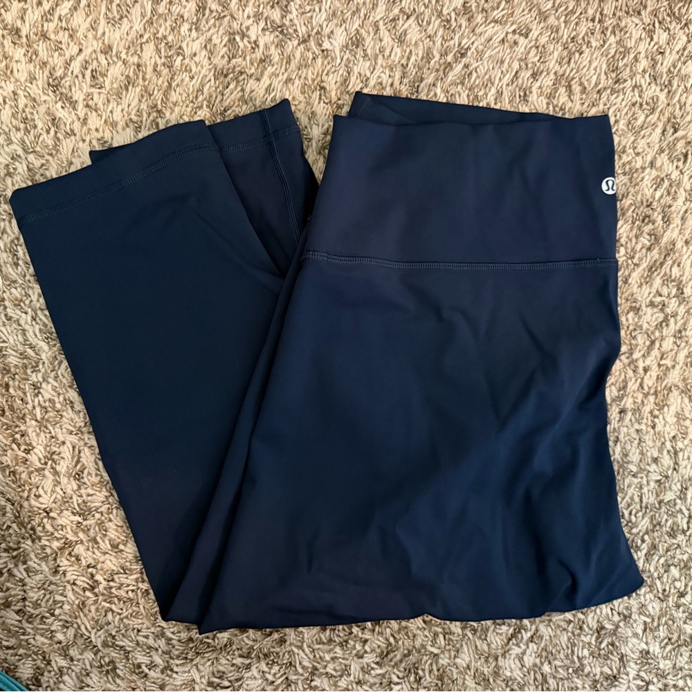 Lululemon True Navy Wunder Under High-Rise Crop 21’’
